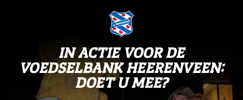 In actie voor de Voedselbank met sc Heerenveen